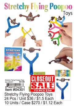 Stretchy Flying Poopoo Toys